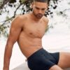Klasszikus boxer gyümölcs a szövőszéken fekete boxer rövidnadrág