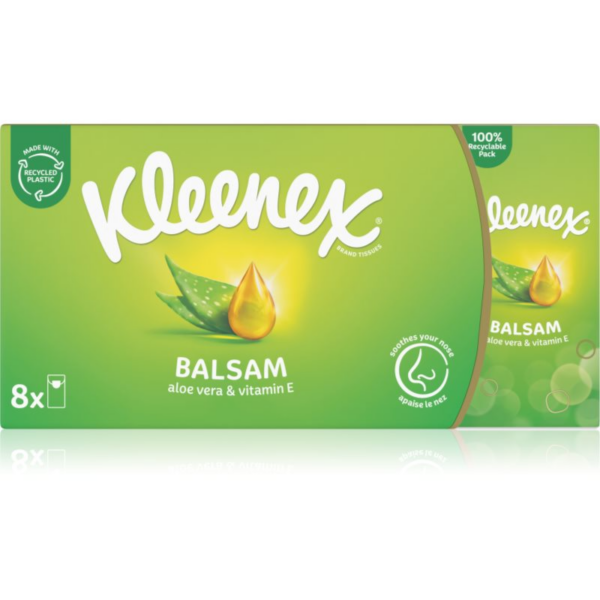 Kleenex Balsam BalmCare papírzsebkendő 8x9 db-Ár
