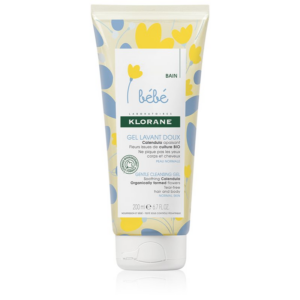 Klorane Bébé Calendula gyengéd tisztító gél gyermekeknek születéstől kezdődően pumpás 200 ml-Eredeti