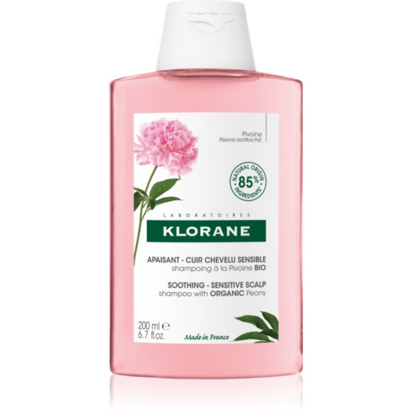 Klorane Peony Soothing Sensitive Hair Scalp Shampoo sampon érzékeny fejbőrre 200 ml-Ár