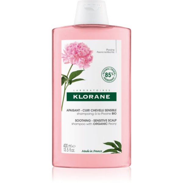 Klorane Peony Soothing Sensitive Hair Scalp Shampoo sampon érzékeny fejbőrre 400 ml-Ár