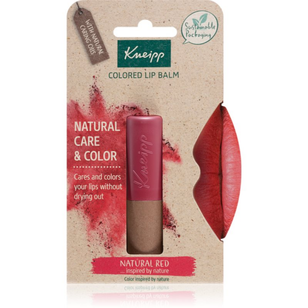 Kneipp Natural Care & Color tonizáló ajakbalzsam árnyalat Natural Red 3