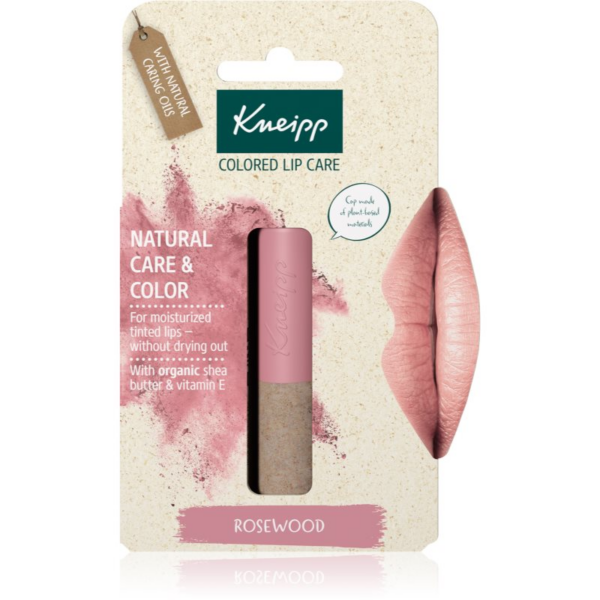 Kneipp Natural Care & Color tonizáló ajakbalzsam árnyalat Rosewood 3.5 g-ár