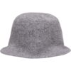Knitted Bucket Beanie Heathergrey
