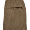 Knitted balaclava olive