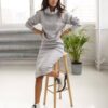 Knitted pencil skirt Cocomore gray