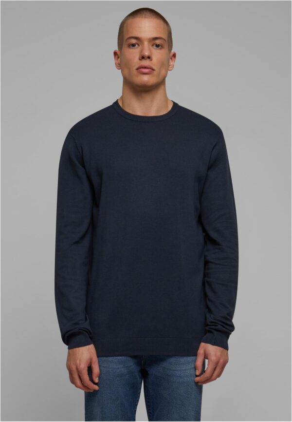 Knitted sweater with Crewneck in a navy design
