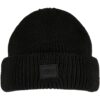 Knitted wool hat black