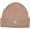 Knitted wool union beanie