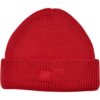 Knitted woolen hat with a large volume