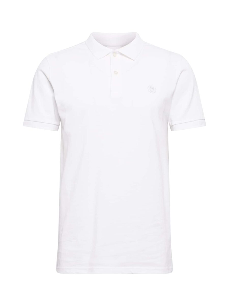 KnowledgeCotton Apparel Póló 'Rowan'  fehér-hu