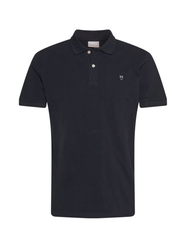 KnowledgeCotton Apparel Póló 'Rowan'  tengerészkék / fehér-hu
