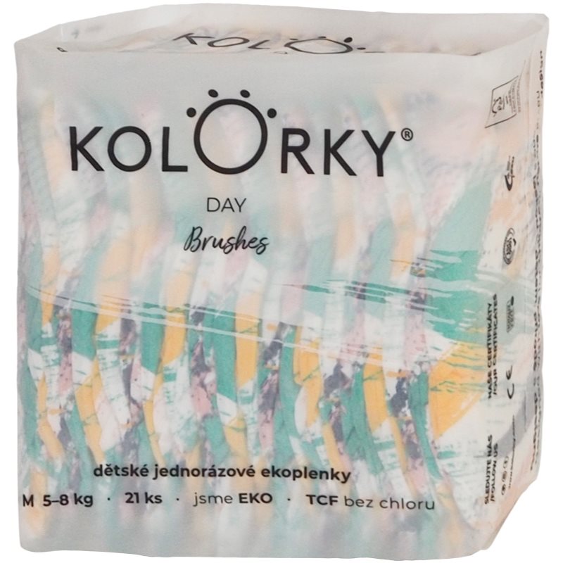 Kolorky Day Brushes eldobható ÖKO pelenkák M méret 5-8 Kg 21 db-Ár