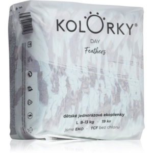 Kolorky Day Feathers eldobható ÖKO pelenkák L méret 8-13 Kg 19 db-Ár