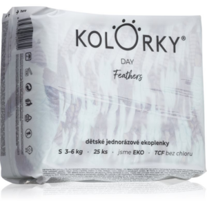 Kolorky Day Feathers eldobható ÖKO pelenkák S méret 3-6 Kg 25 db-Ár