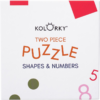 Kolorky Puzzle Two Piece Shapes & Numbers kirakó 10 db