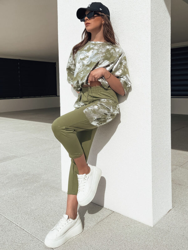 Komplet damski BIRWEKI khaki Dstreet