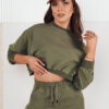 Komplet damski dresowy SOLIR khaki Dstreet