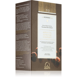 Korres Argan Oil tartós hajfesték Argán olajjal árnyalat 7.0 Blonde 50 ml-Ár