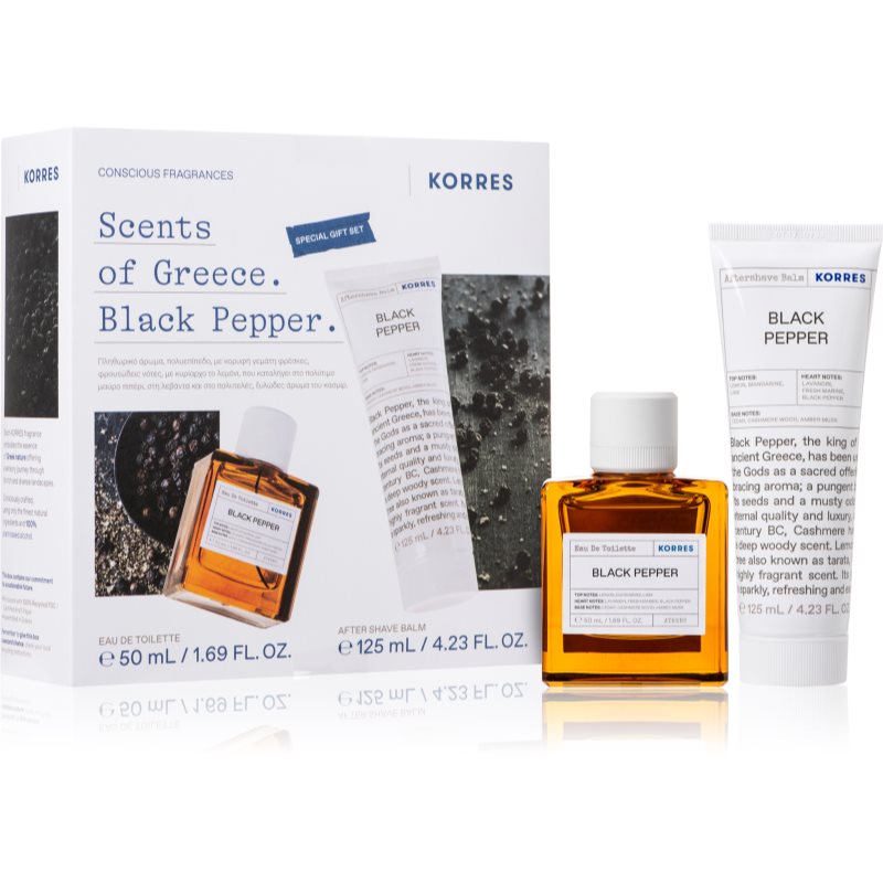 Korres Black Pepper ajándékszett uraknak