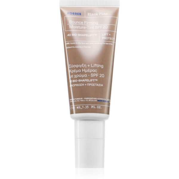 Korres Black Pine 4D Bounce tónusegyesítő hidratáló krém a feszes bőrért SPF 20 40 ml-Ár