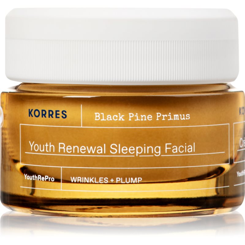 Korres Black Pine Primus éjszakai arckrém az öregedés jelei ellen 40 ml-ár