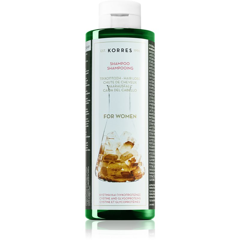 Korres Cystine & Glycoprotein sampon hajhullás ellen hölgyeknek 250 ml-Ár