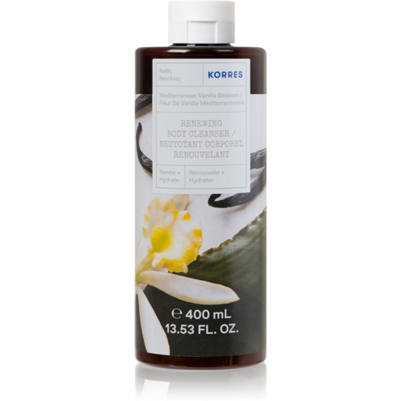 Korres Mediterranean Vanilla Blossom energizáló tusfürdő gél 400 ml-Ár
