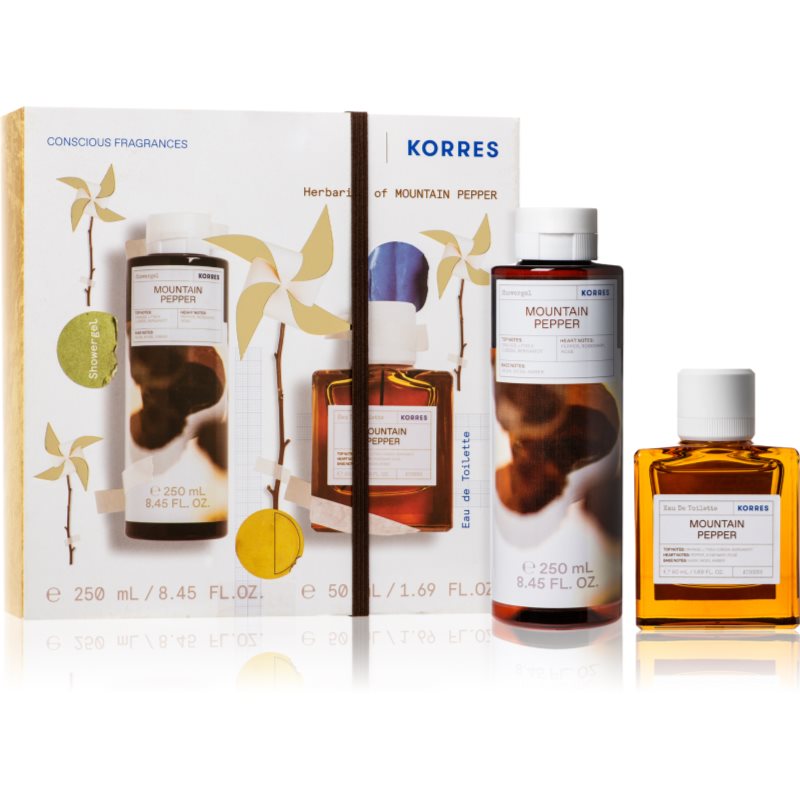 Korres Mountain Pepper ajándékszett unisex illatosított-ár