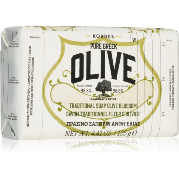 Korres Pure Greek Olive & Olive Blossom tisztító kemény szappan 125 g-Ár