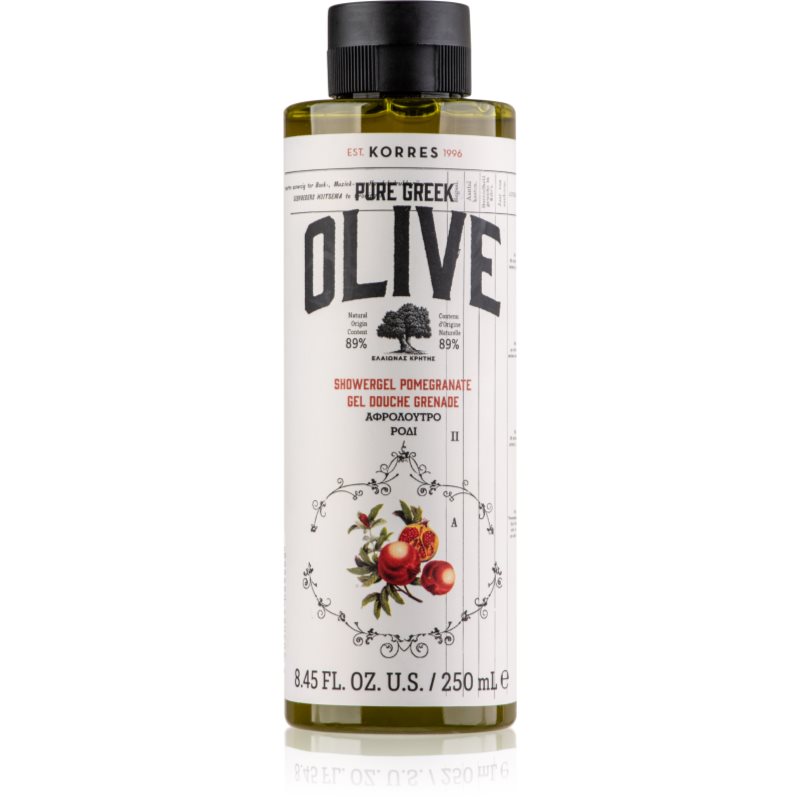 Korres Pure Greek Olive & Pomegranate energizáló tusfürdő gél 250 ml-Ár