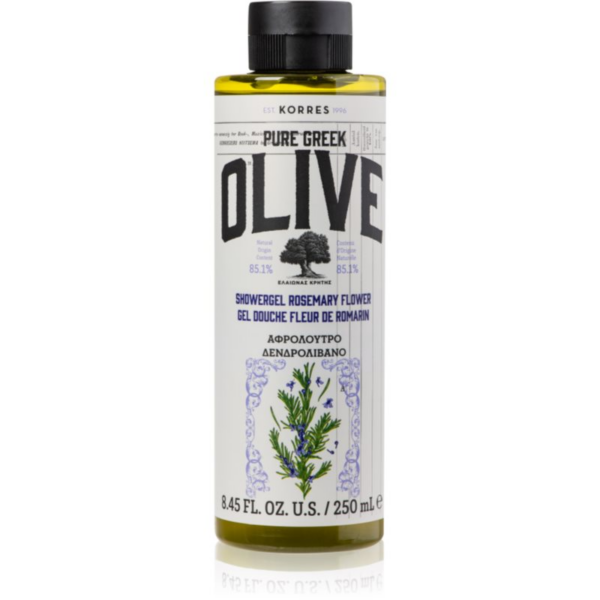 Korres Pure Greek Olive & Rosemary Flower felfrissítő tusfürdő gél 250 ml-Ár