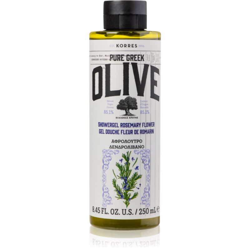 Korres Pure Greek Olive & Rosemary Flower felfrissítő tusfürdő gél 250 ml-Ár
