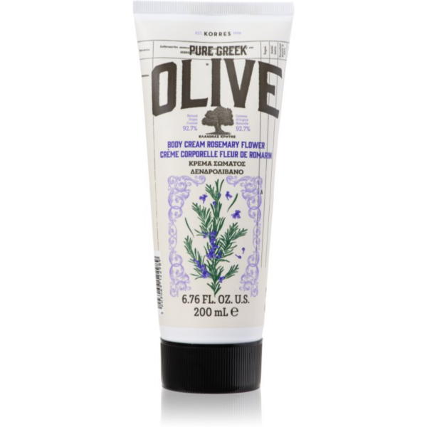 Korres Pure Greek Olive & Rosemary Flower hidratáló testkrém olívaolajjal 200 ml-Ár