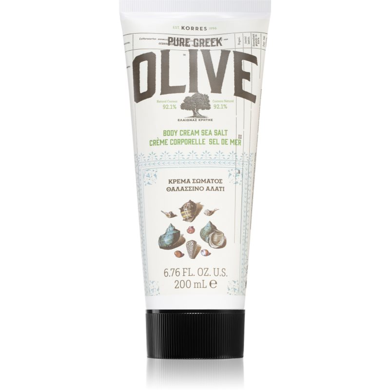 Korres Pure Greek Olive & Sea Salt könnyű testápoló krém 200 ml