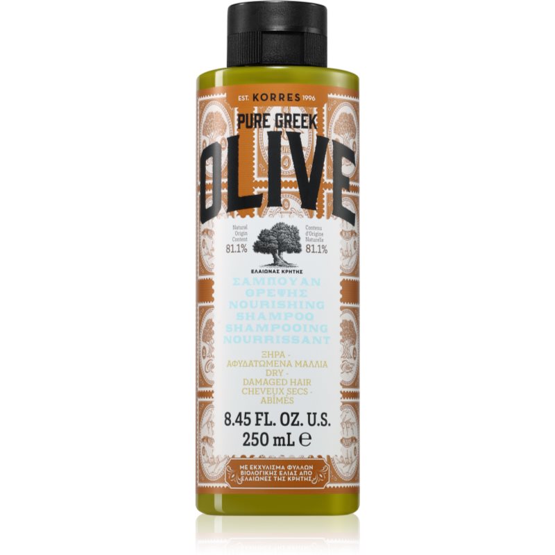 Korres Pure Greek Olive sampon száraz és sérült hajra 250 ml-Ár