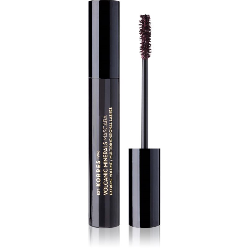 Korres Volcanic Minerals extra dúsító szempillaspirál árnyalat 02 Plum Brown 11 ml-Ár