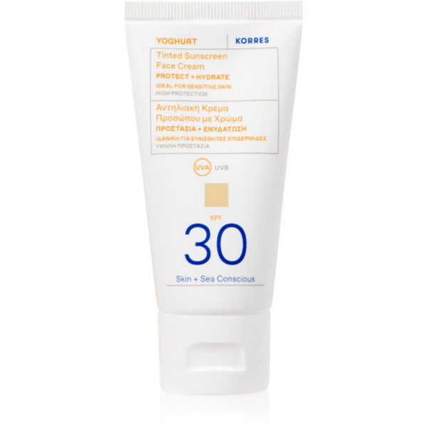 Korres Yoghurt Tinted Sunscreen színező védő krém SPF 30 50 ml-Ár Korres Yoghurt Tinted Sunscreen színező védő krém SPF 30 50 ml-Ár