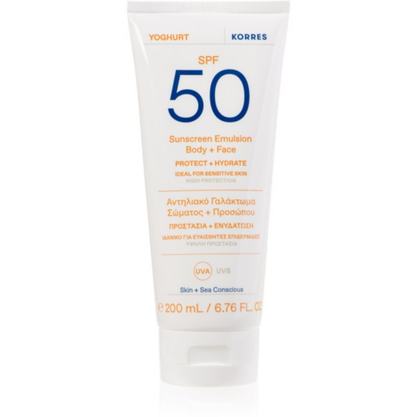 Korres Yoghurt napozótej hidratáló hatással SPF 50 200 ml-Ár