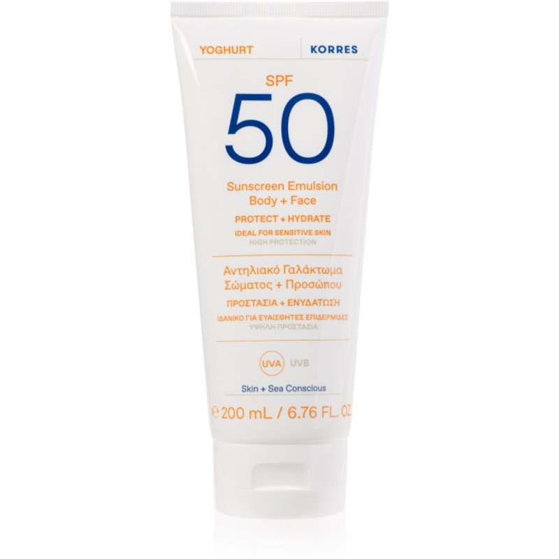 Korres Yoghurt napozótej hidratáló hatással SPF 50 200 ml-Ár