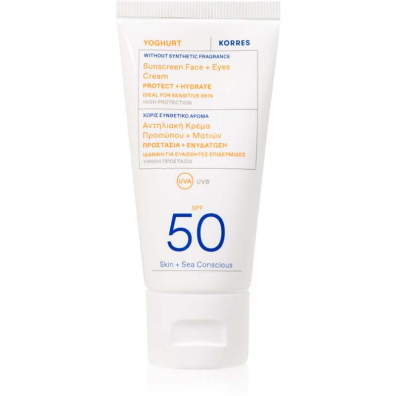 Korres Yoghurt védőkrém az arcra és a szem környékére SPF 50 50 ml-Ár