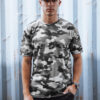 Koszulka męska camouflage antracytowa Dstreet