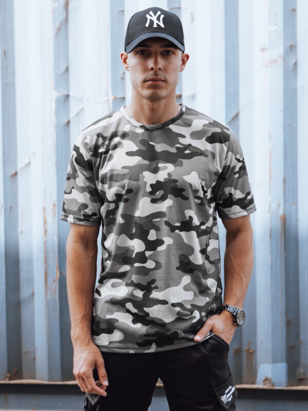 Koszulka męska camouflage antracytowa Dstreet