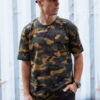 Koszulka męska khaki camouflage Dstreet