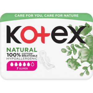 Kotex Natural Super egészségügyi betétek 7 db-Ár