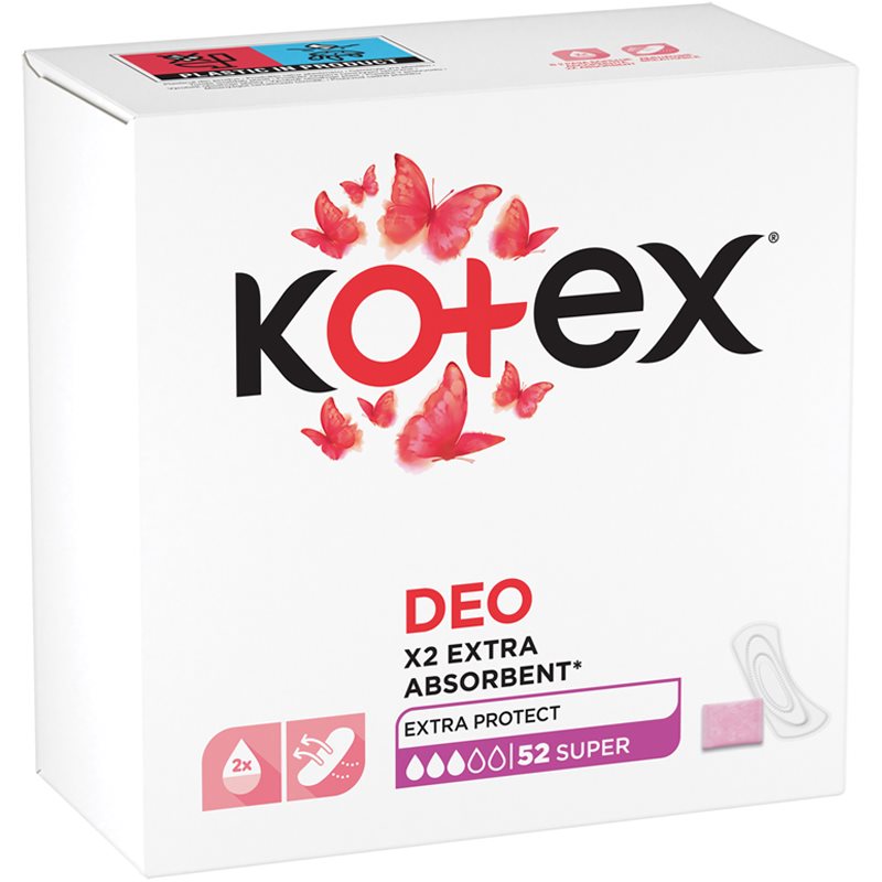 Kotex Super Deo tisztasági betétek 52 db-Ár