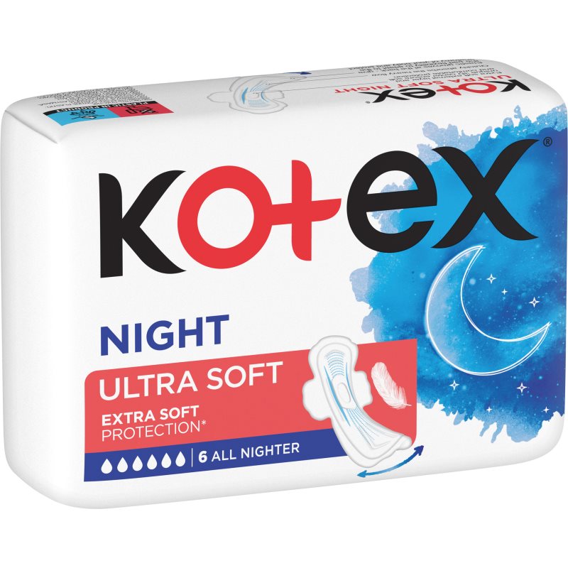 Kotex Ultra Soft Night egészségügyi betétek 6 db-Ár