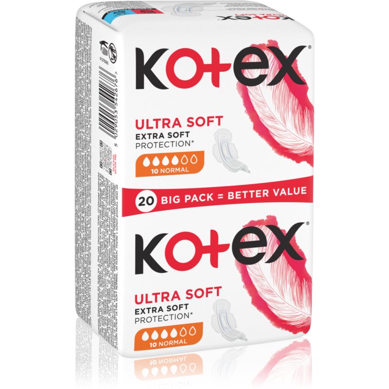 Kotex Ultra Soft Normal egészségügyi betétek 20 db-Ár