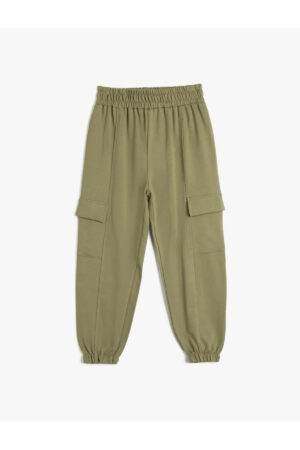 Koton 4wkg40149ak Girls' Tracksuit Bottom Khaki