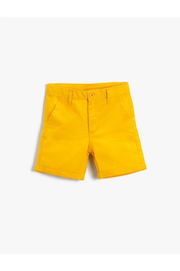 Koton Above the Knee Shorts With Pockets With Button